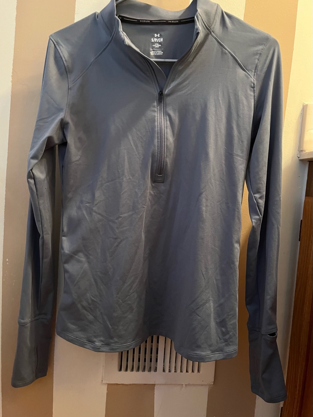 Under Armour Slate Gray Half-Zip Training Top